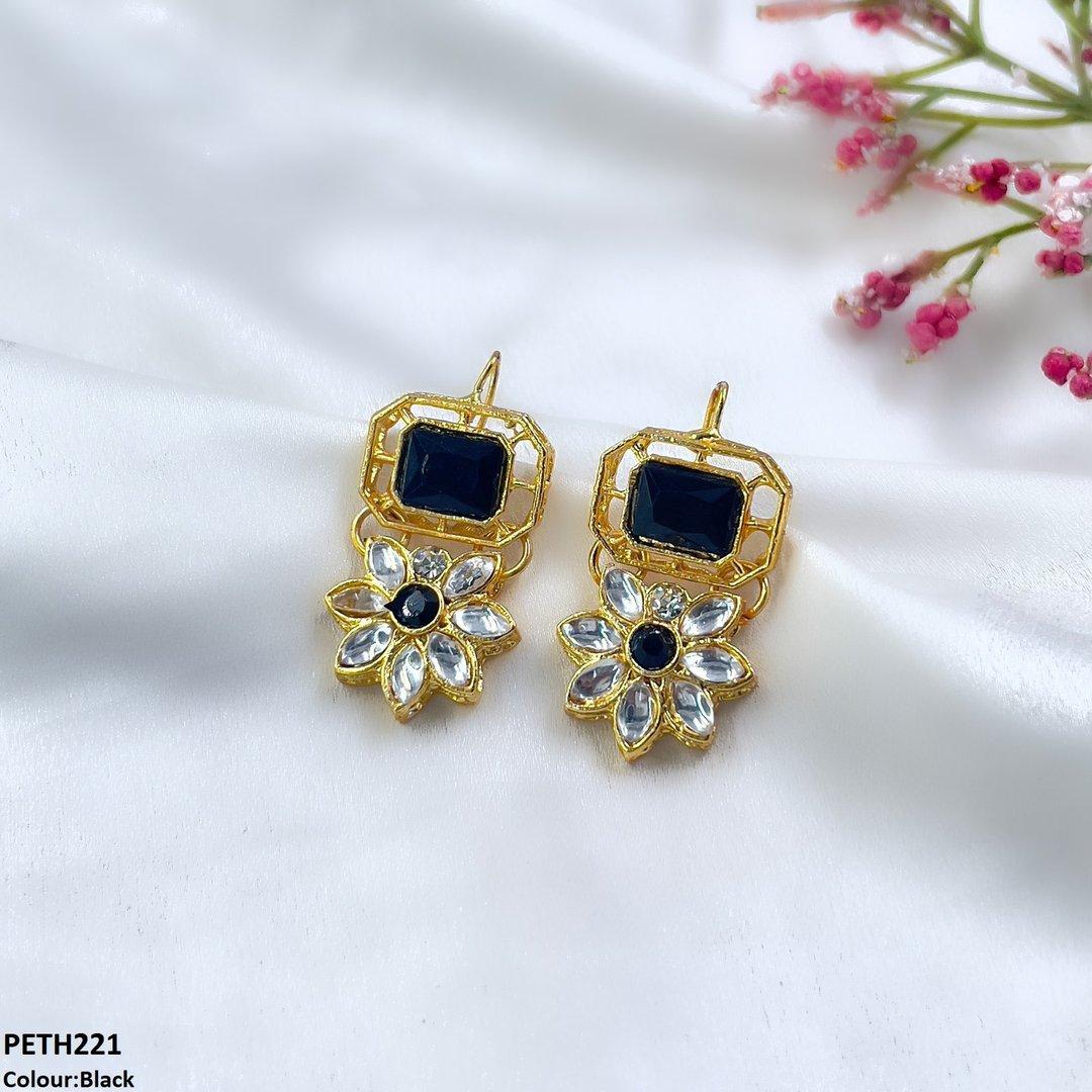 PETH221 FRN Square/Flower Tops Pair