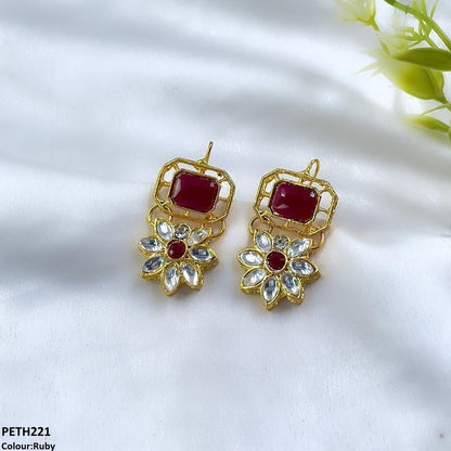 PETH221 FRN Square/Flower Tops Pair