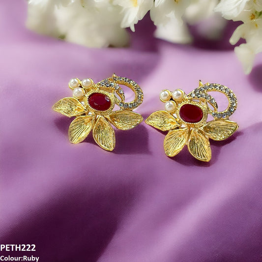 PETH222 FRN Oval Leaf Tops Pair