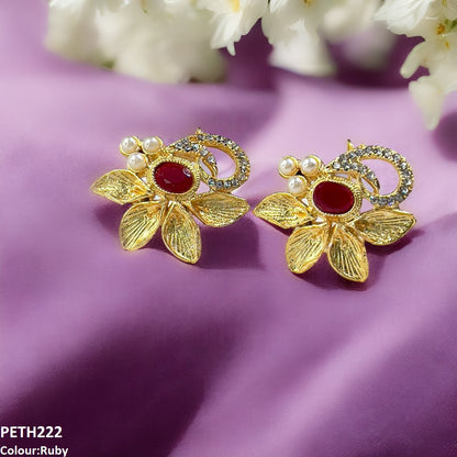 PETH222 FRN Oval Leaf Tops Pair