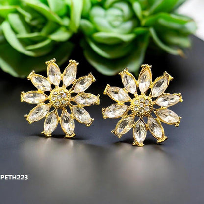 PETH223 FRN Flower Tops Pair