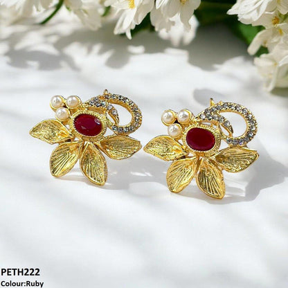 PETH222 FRN Oval Leaf Tops Pair