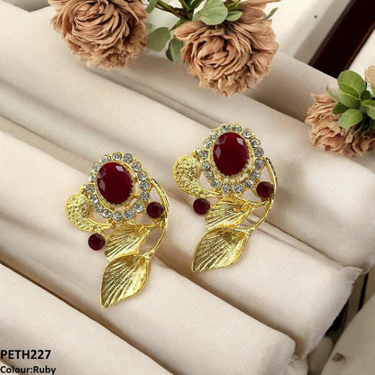 PETH227 FRN Double Leaf Oval Tops Pair