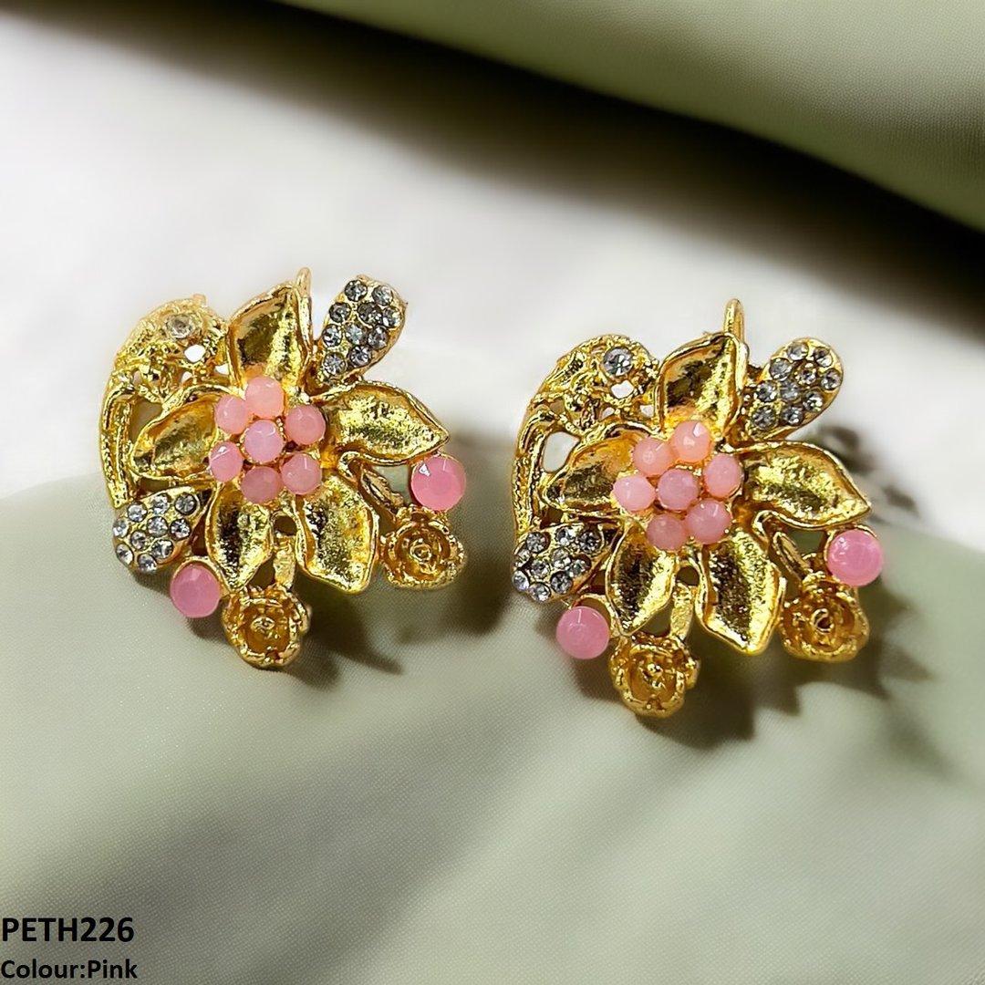 PETH226 FRN Leaf Flower Tops Pair