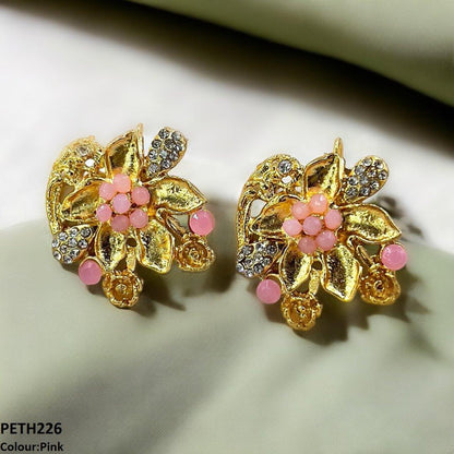 PETH226 FRN Leaf Flower Tops Pair