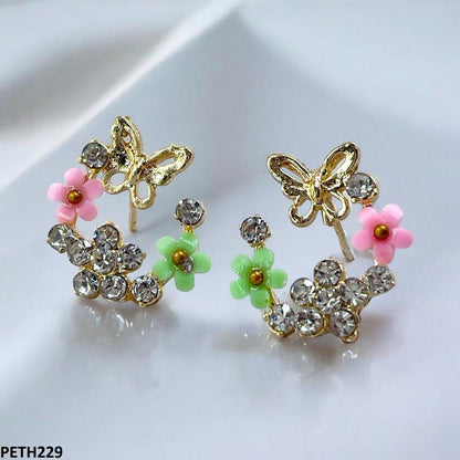 PETH229 SDQ Flower/Butterfly Tops Pair