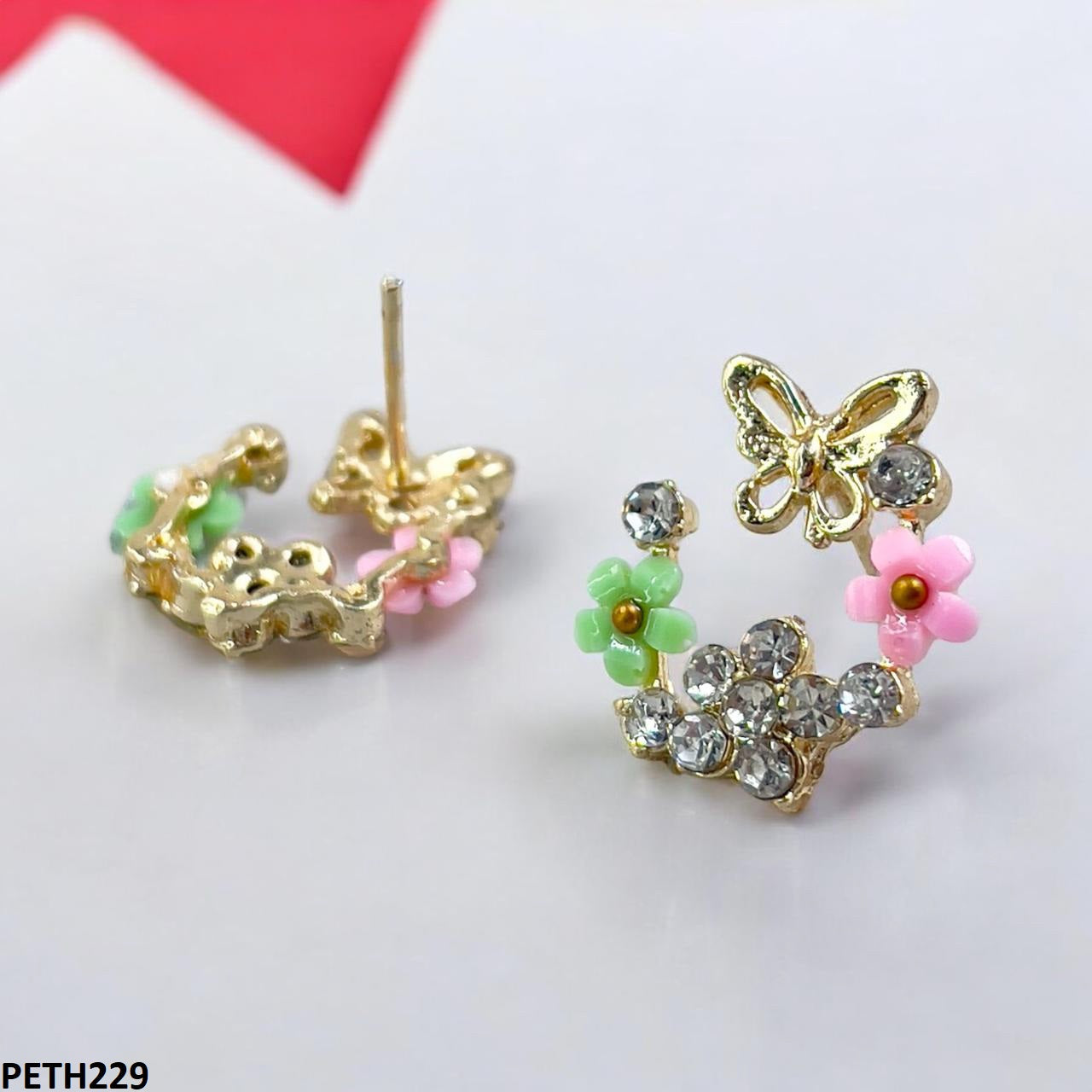 PETH229 SDQ Flower/Butterfly Tops Pair