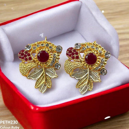 PETH230 FRN Round/Leaf Tops Pair