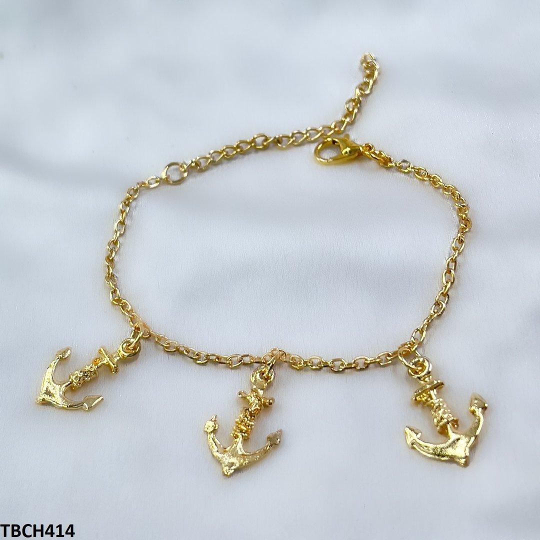 TBCH414-AZM TBCH414 AZM Three Anchor Bracelet Adjustable