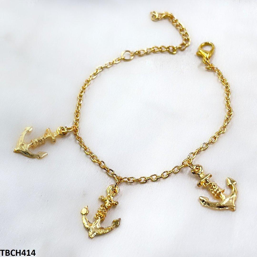TBCH414-AZM TBCH414 AZM Three Anchor Bracelet Adjustable