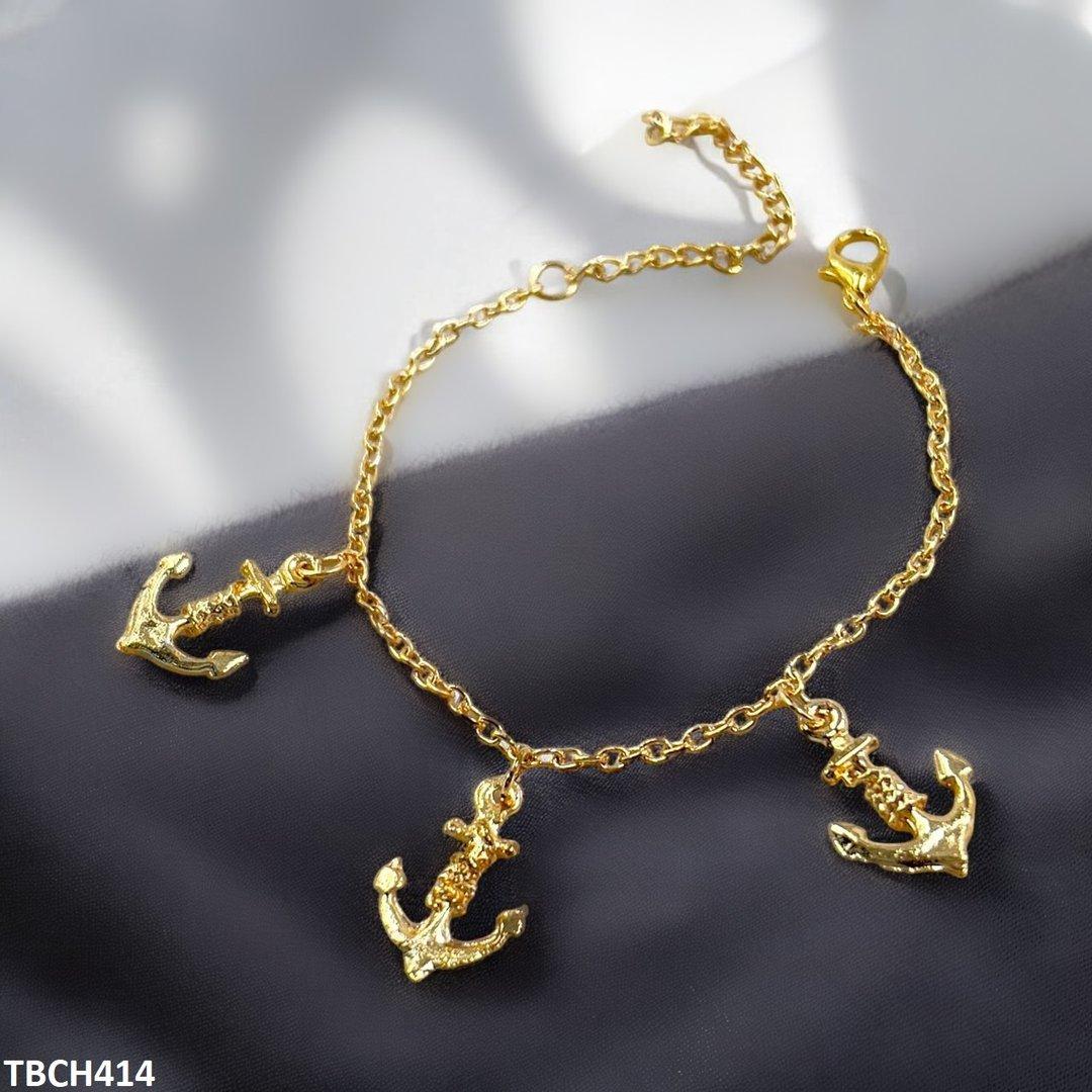 TBCH414-AZM TBCH414 AZM Three Anchor Bracelet Adjustable