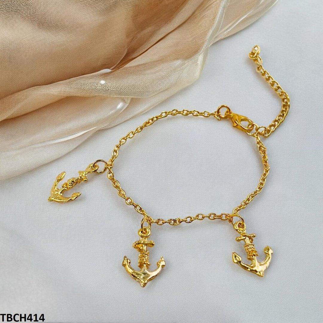 TBCH414-AZM TBCH414 AZM Three Anchor Bracelet Adjustable