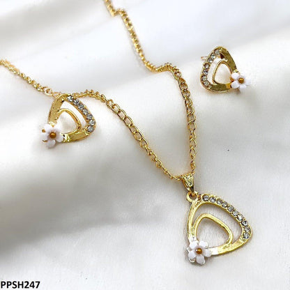 PPSH247-SDQ PPSH247 SDQ Flower Wing Pendant Set