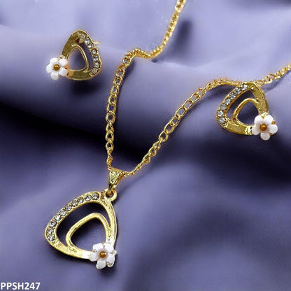 PPSH247-SDQ PPSH247 SDQ Flower Wing Pendant Set