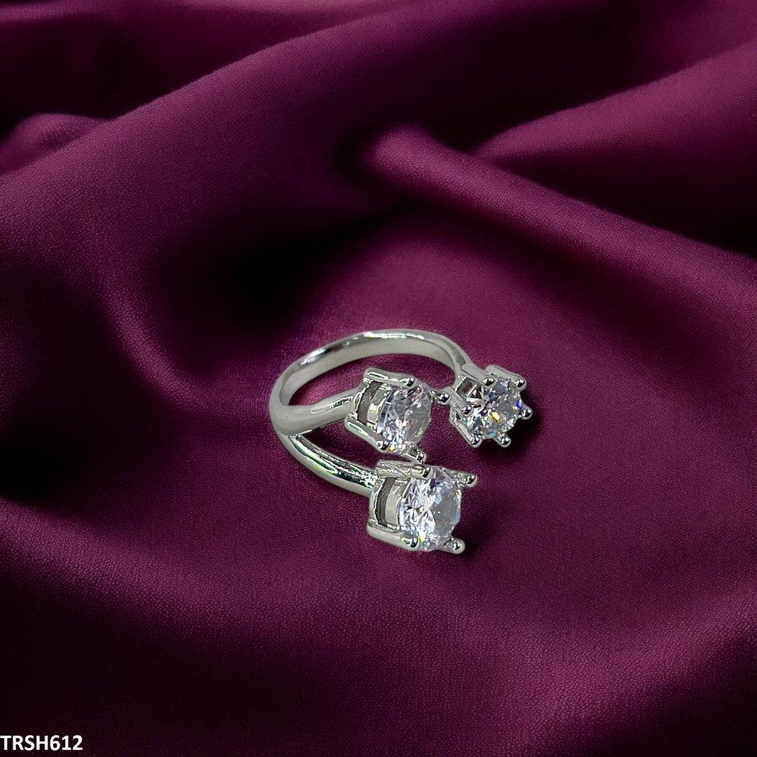 TRSH612 SJS Triple Stone Ring Adjustable