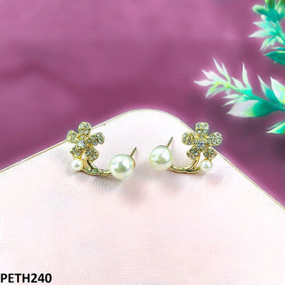 PETH240-SDQ PETH240 SDQ Flower Pearl Tops Pair