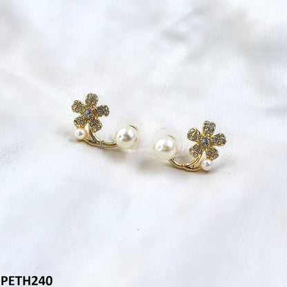 PETH240-SDQ PETH240 SDQ Flower Pearl Tops Pair
