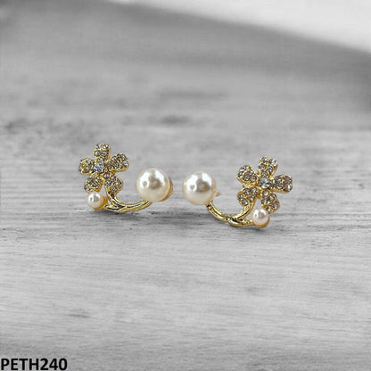 PETH240-SDQ PETH240 SDQ Flower Pearl Tops Pair