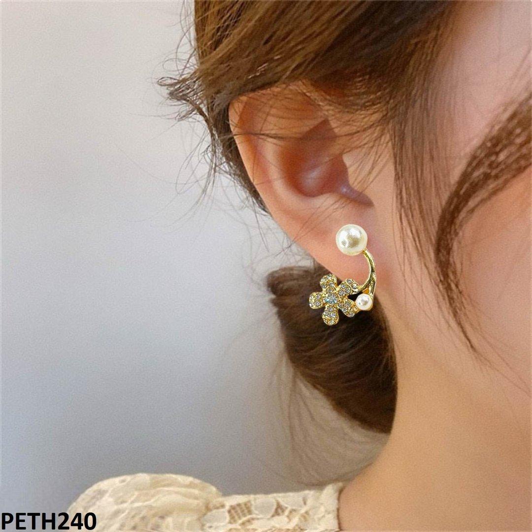 PETH240-SDQ PETH240 SDQ Flower Pearl Tops Pair