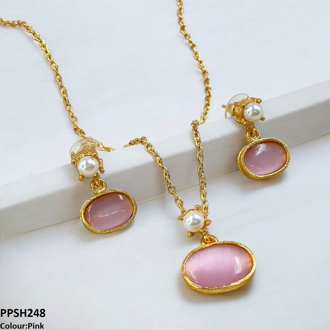 PPSH248 SDQ Oval Pendant Set