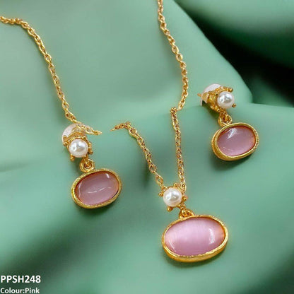 PPSH248 SDQ Oval Pendant Set