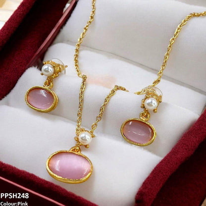 PPSH248 SDQ Oval Pendant Set