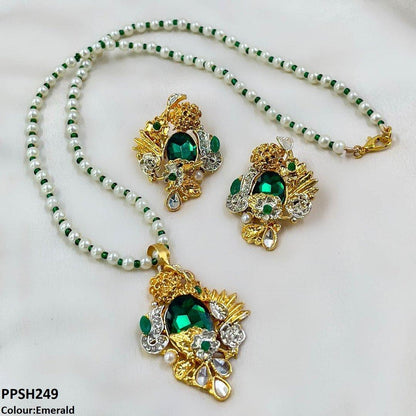 PPSH249 SDQ Oval/Tear Pendant Set