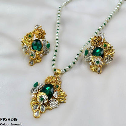 PPSH249 SDQ Oval/Tear Pendant Set