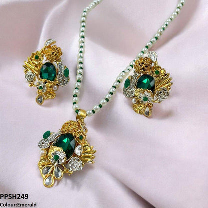 PPSH249 SDQ Oval/Tear Pendant Set