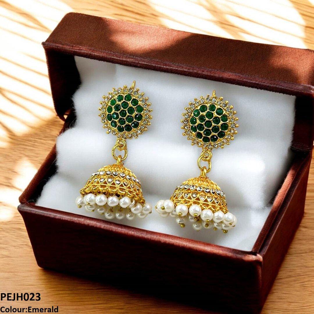 PEJH023 FRN Round Drop Jhumki