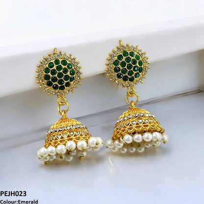 PEJH023 FRN Round Drop Jhumki