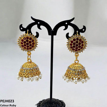 PEJH023 FRN Round Drop Jhumki