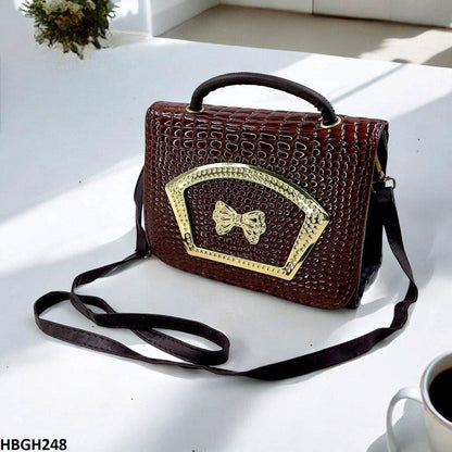 HBGH248-CYG HBGH248 CYG Crocodile Pattern Hand Bag