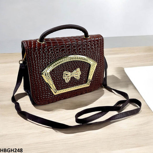 HBGH248-CYG HBGH248 CYG Crocodile Pattern Hand Bag