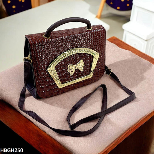 HBGH250-CYG HBGH250 CYG Crocodile Pattern Hand Bag