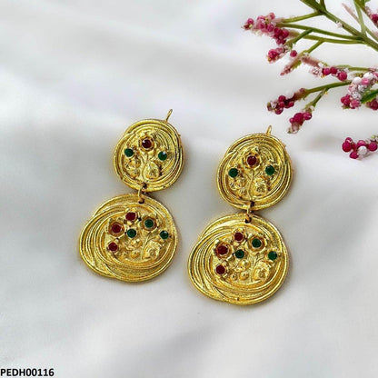 PEDH00116 FRN Trendy Casting Drop Earrings - PEDH