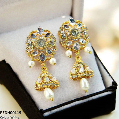 PEDH00119 FRN Tear Triangle Drop Earrings - PEDH