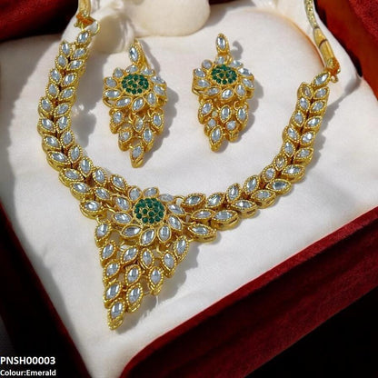 PNSH00003 FRN Marquise Necklace Set - PNSH