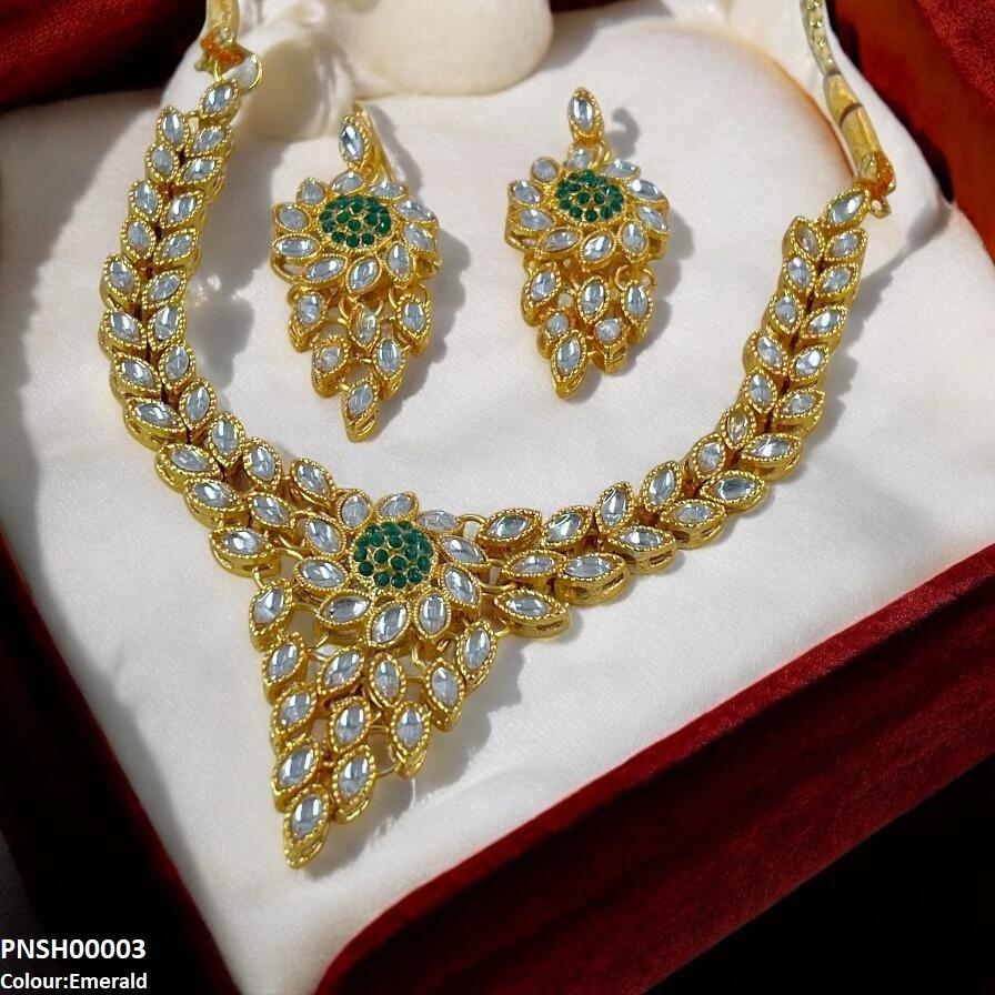 PNSH00003 FRN Marquise Necklace Set - PNSH