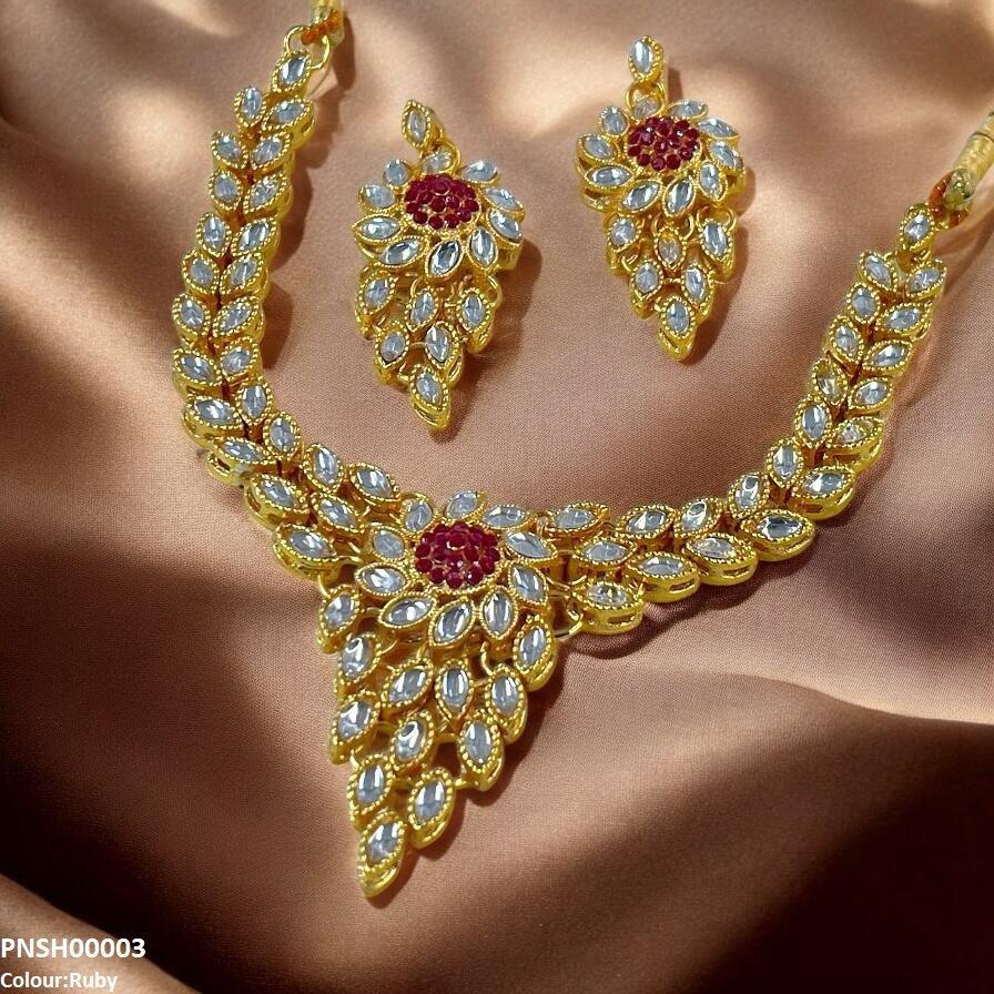 PNSH00003 FRN Marquise Necklace Set - PNSH