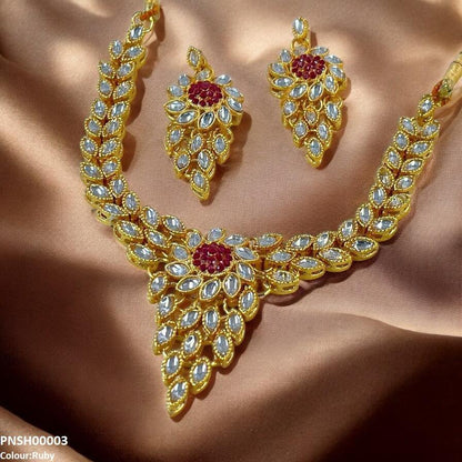 PNSH00003 FRN Marquise Necklace Set - PNSH