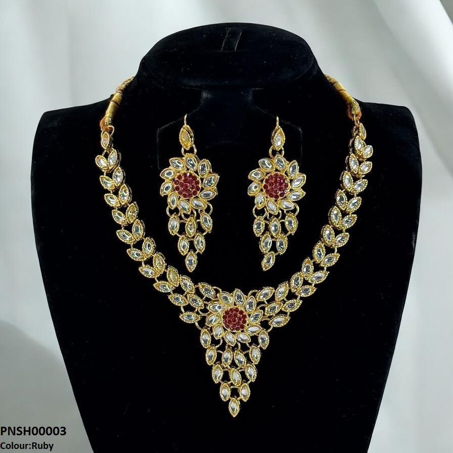 PNSH00003 FRN Marquise Necklace Set - PNSH