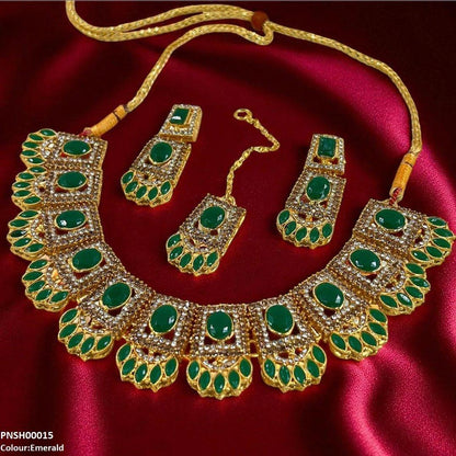 PNSH00015 FRN Marquise/Oval Necklace Set - PNSH