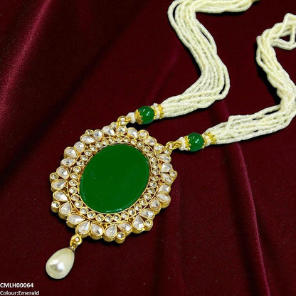 CMLH00064 SDQ Oval/Tear Pearl Drop Mala - CMLH