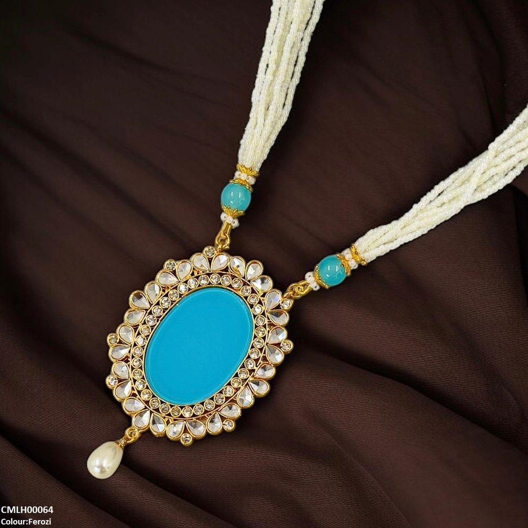 CMLH00064 SDQ Oval/Tear Pearl Drop Mala - CMLH