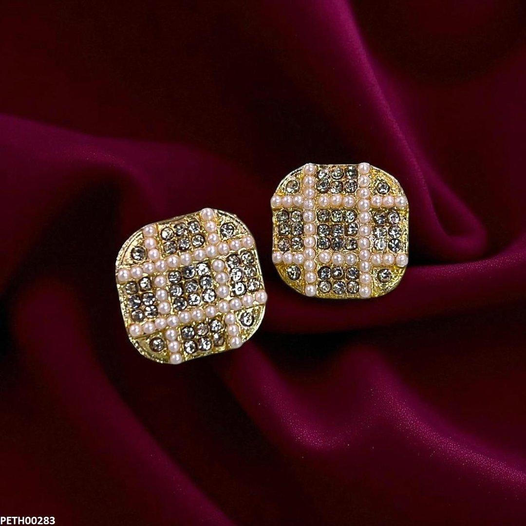 PETH00283 SDQ Square Pearl Hash Tops Pair - PETH