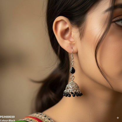PEJH00039 SDQ Tear Pearl Drop Jhumki - PEJH