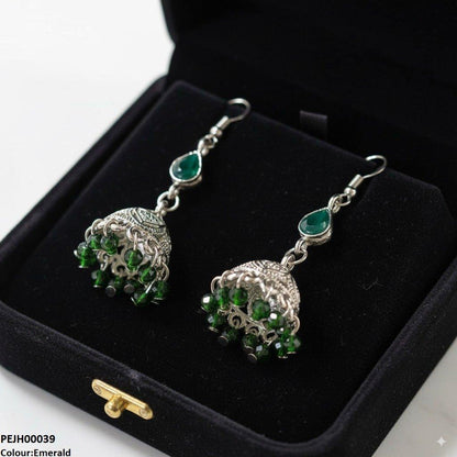 PEJH00039 SDQ Tear Pearl Drop Jhumki - PEJH