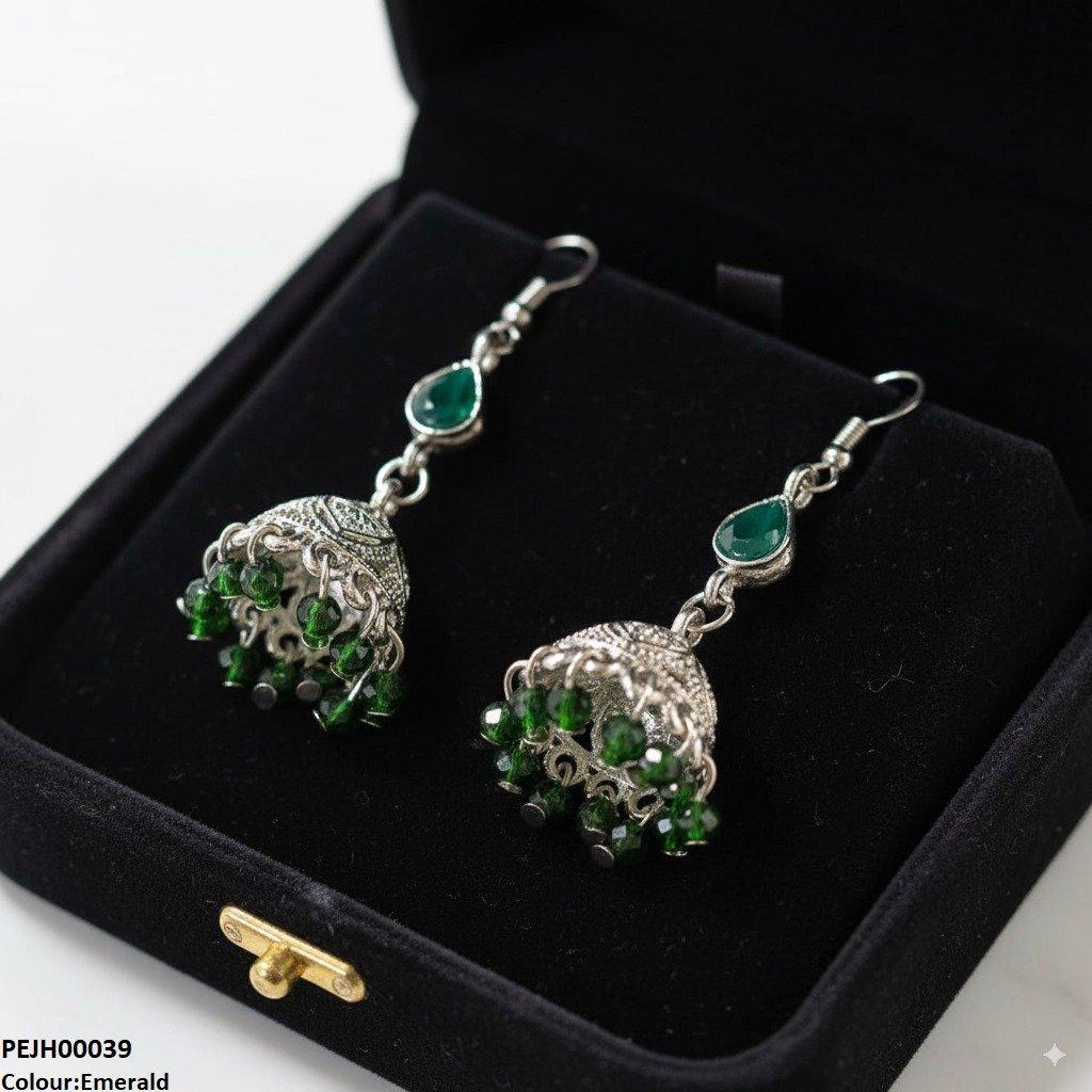 PEJH00039 SDQ Tear Pearl Drop Jhumki - PEJH