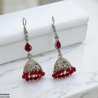 PEJH00039 SDQ Tear Pearl Drop Jhumki - PEJH